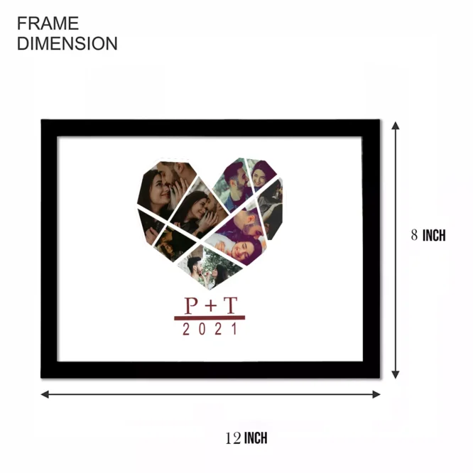 Customized Collage Photo Frame In Heart Shape 2 - Image 2